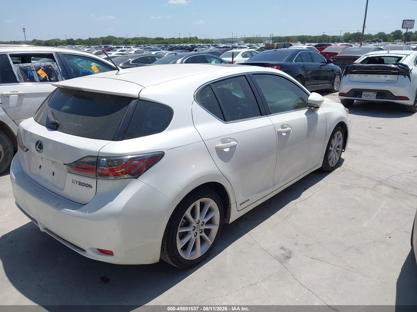 2012 LEXUS CT 200H auction photo 4