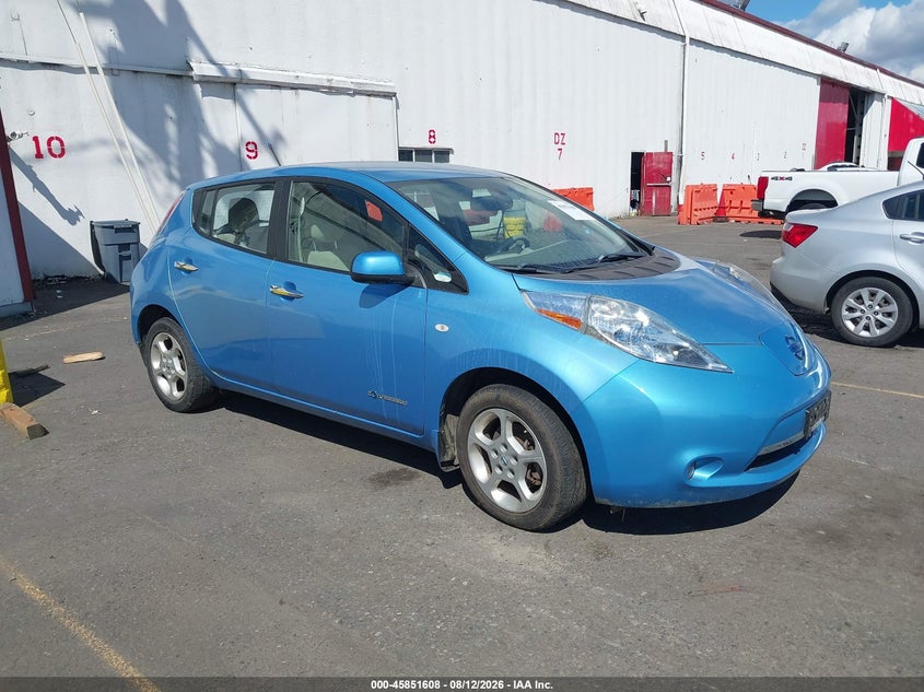 2012 Nissan Leaf Sv/Sl, Wear, IAAI, VIN JN1AZ0CP7CT026992
