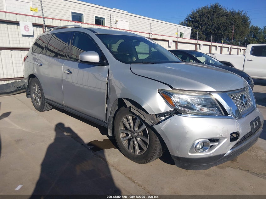 2015 Nissan Pathfinder Sv, Правый перёд, IAAI, VIN 5N1AR2MN0FC642345