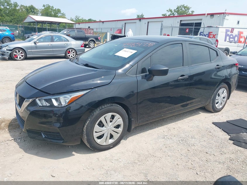 2021 Nissan Versa S Xtronic Cvt, Right Front, IAAI, VIN 3N1CN8DV8ML818655 — photo 2