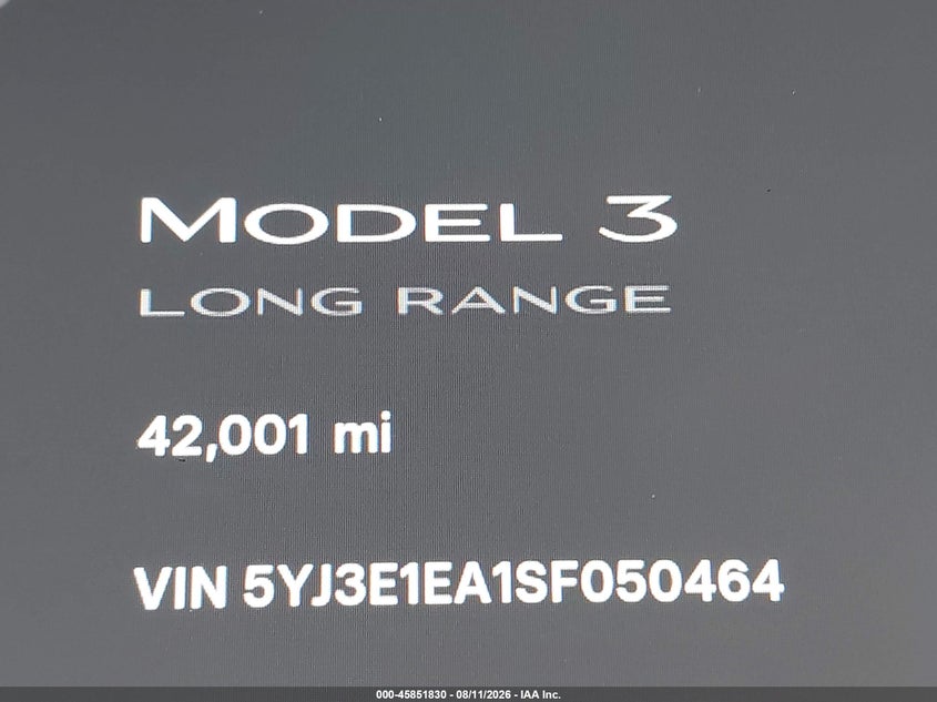 2025 TESLA MODEL 3 auction photo 7