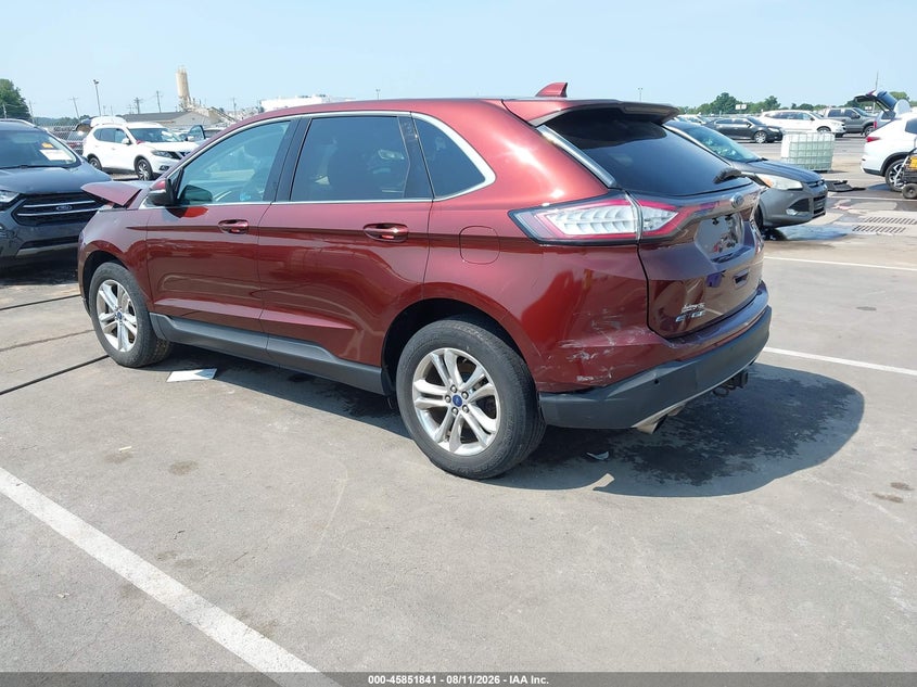 Vin: 2fmtk4j9xfbc38131, lot: 46350774, ford edge sel 20153