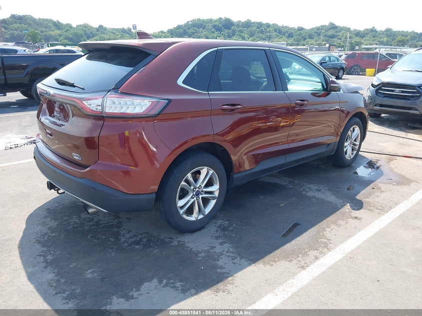 Vin: 2fmtk4j9xfbc38131, lot: 46350774, ford edge sel 20154