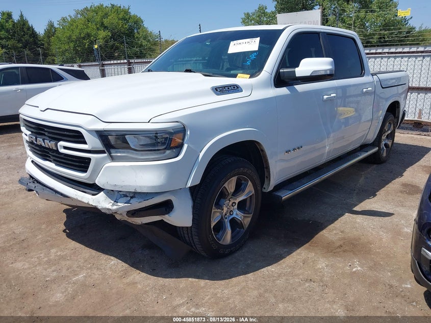 Vin: 1c6srfjt1mn575962, lot: 46350807, ram 1500 laramie  4x4 5'7 box 20212