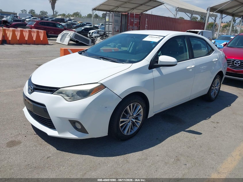 2015 TOYOTA COROLLA SEDAN 1.8L I-4 DOHC, VVT, 132HP