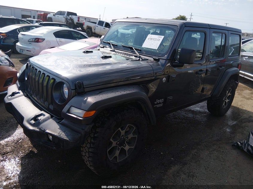 Vin: 1c4hjxdn1lw222420, lot: 46351064, jeep wrangler unlimited sport 4x4 20202