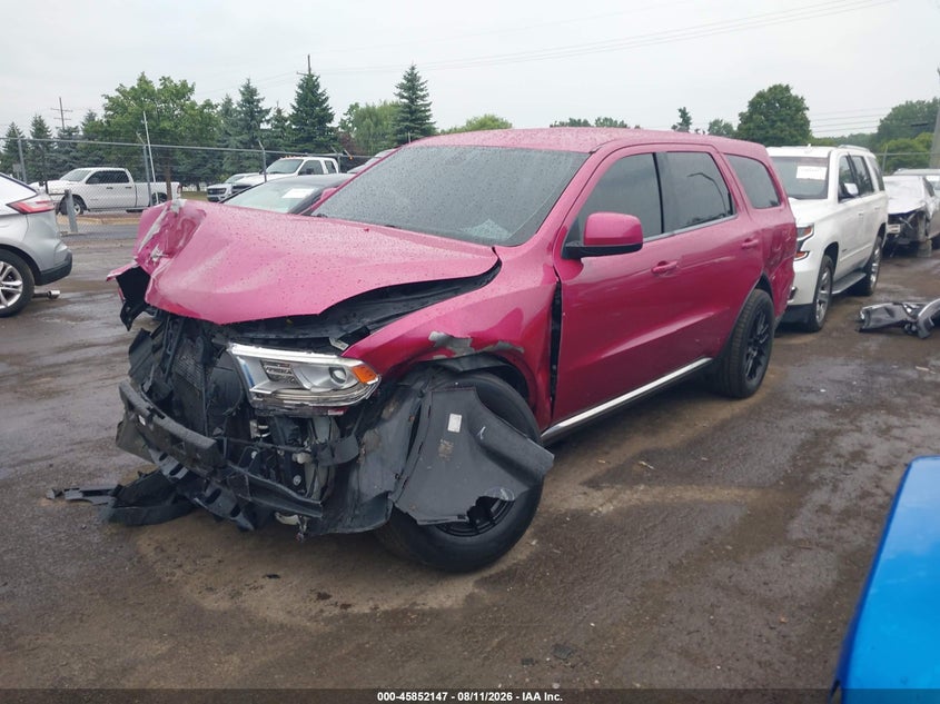 Vin: 1c4rdjag9jc386138, lot: 46351080, dodge durango sxt awd 20182