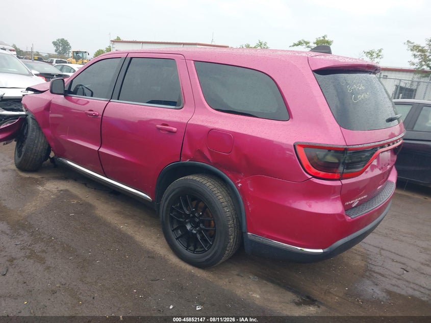 Vin: 1c4rdjag9jc386138, lot: 46351080, dodge durango sxt awd 20183