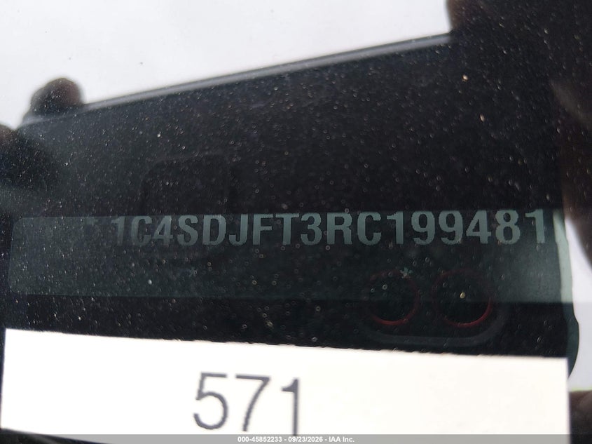 DODGE DURANGO 2024 VIN 1C4SDJFT3RC199481