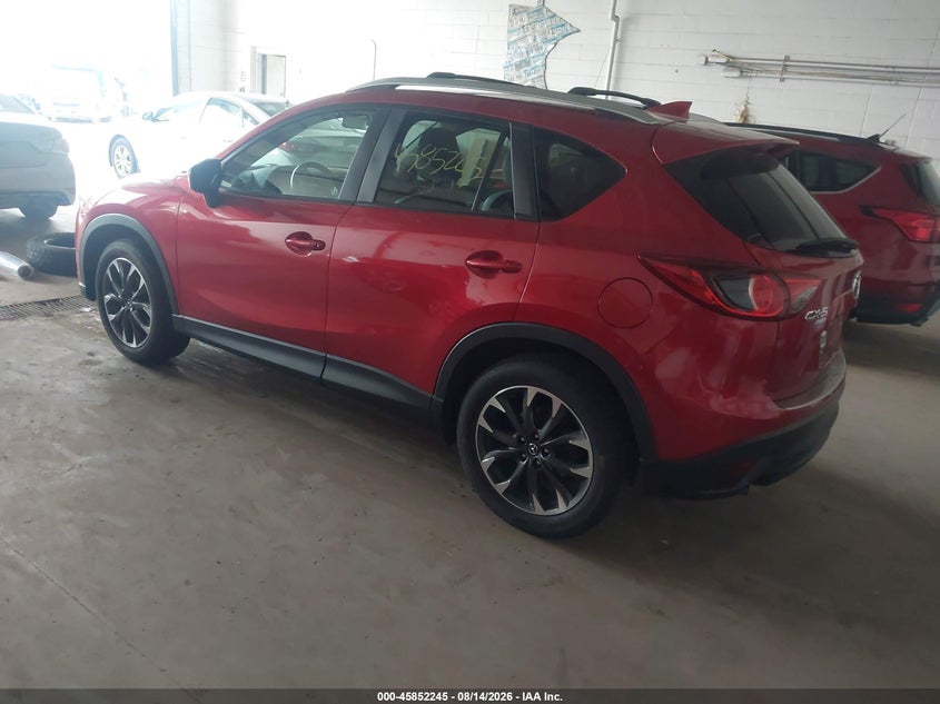 Vin: jm3ke4dy8g0797391, lot: 46351178, mazda cx-5 grand touring 20163