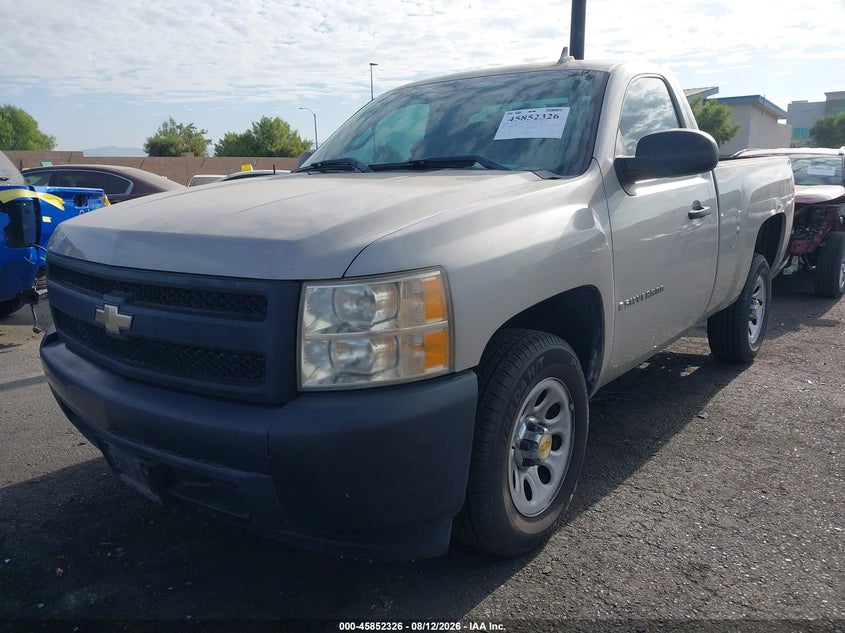 2007 Chevrolet Silverado 1500 Work Truck, Удар сзади, IAAI, VIN 1GCEC14C97Z585822 — фото 2