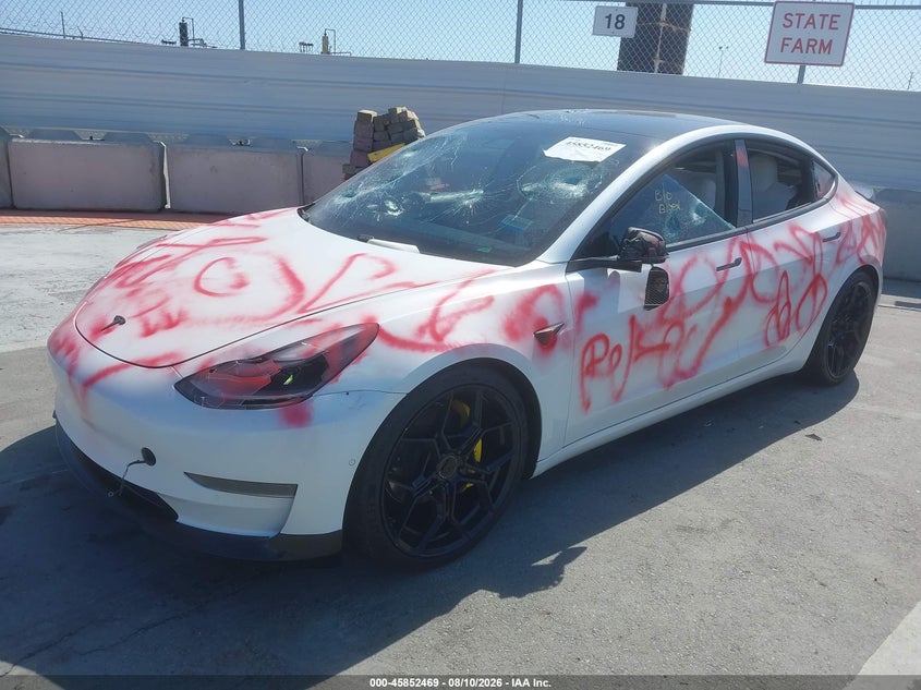 Vin: 5yj3e1ea4mf987571, lot: 46351402, tesla model 3 standard range plus rear-wheel drive 20212