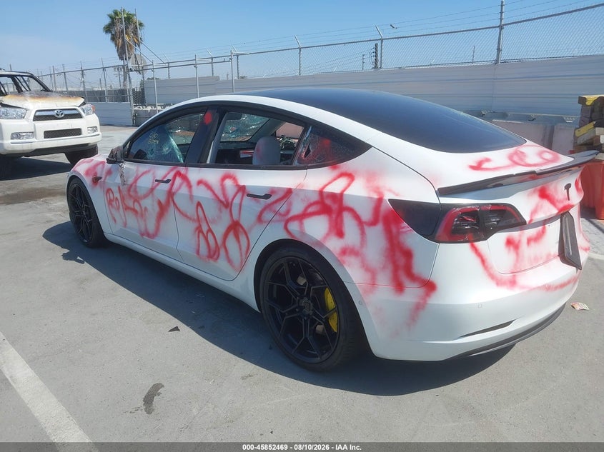 Vin: 5yj3e1ea4mf987571, lot: 46351402, tesla model 3 standard range plus rear-wheel drive 20213