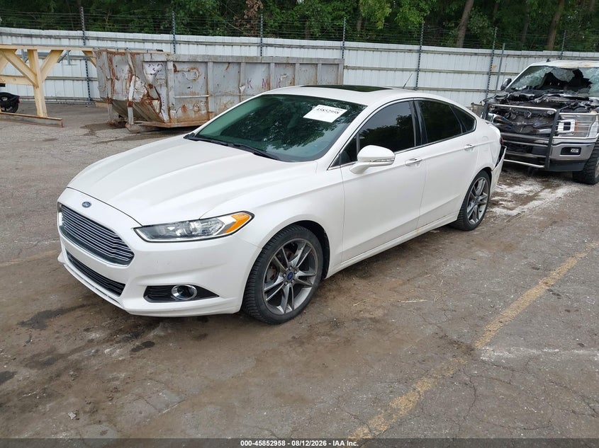 2014 Ford Fusion, Удар сзади, IAAI, VIN 3FA6P0K96ER390147 — фото 2
