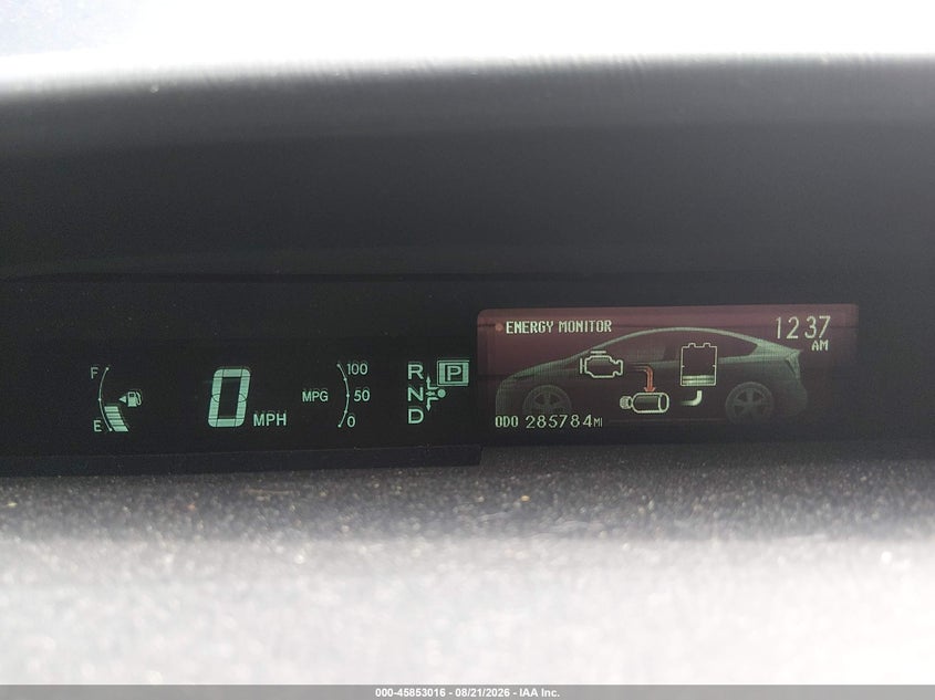TOYOTA PRIUS 2012 VIN JTDKN3DU8C1606170