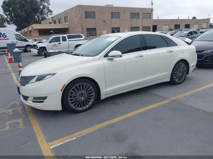 2013 Lincoln MKZ, Удар сзади, IAAI, VIN 3LN6L2LU0DR826604 — фото 2
