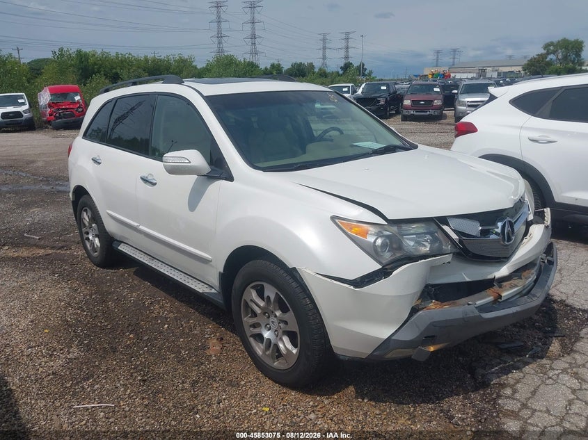 ACURA MDX 2008 VIN 2HNYD28338H501631
