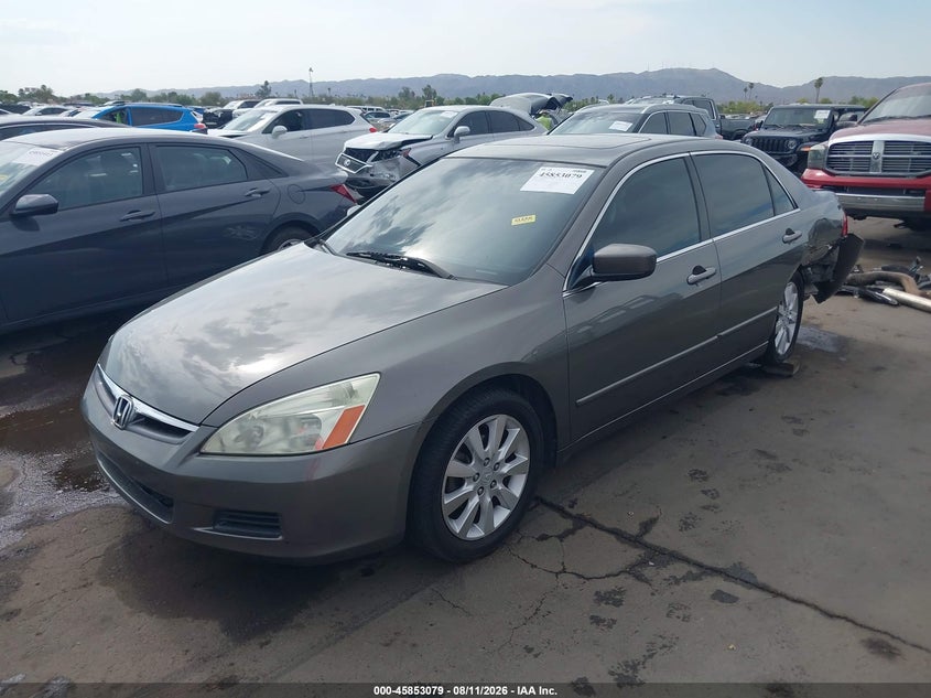 2006 Honda Accord 3.0 Ex, Левый зад, IAAI, VIN 1HGCM668X6A021945 — фото 2