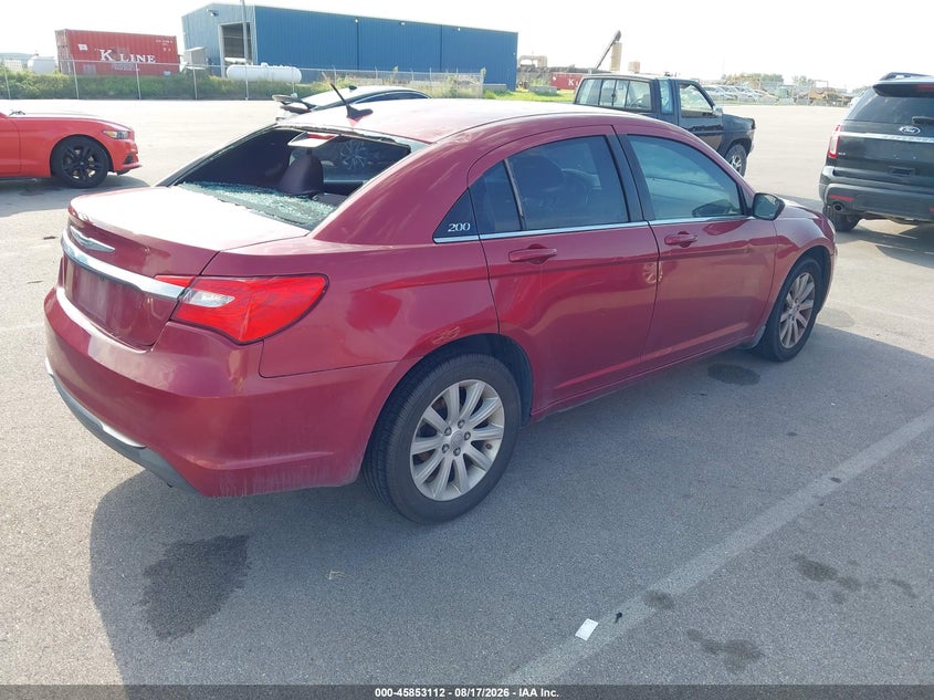 Vin: 1c3ccbbb9dn629820, lot: 46352045, chrysler 200 touring 20134