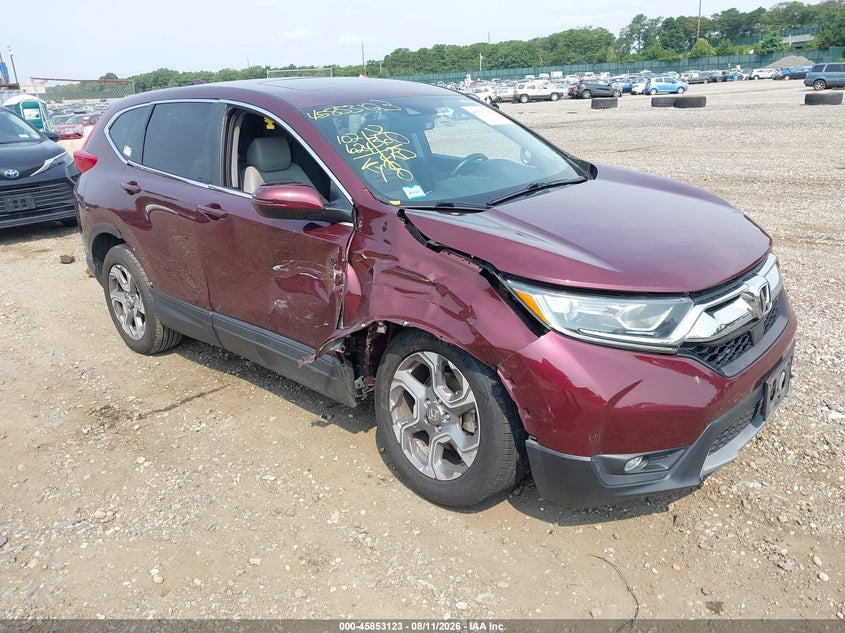 2019 Honda Cr-V Ex-L, Перёд и зад, IAAI, VIN 2HKRW2H80KH606545