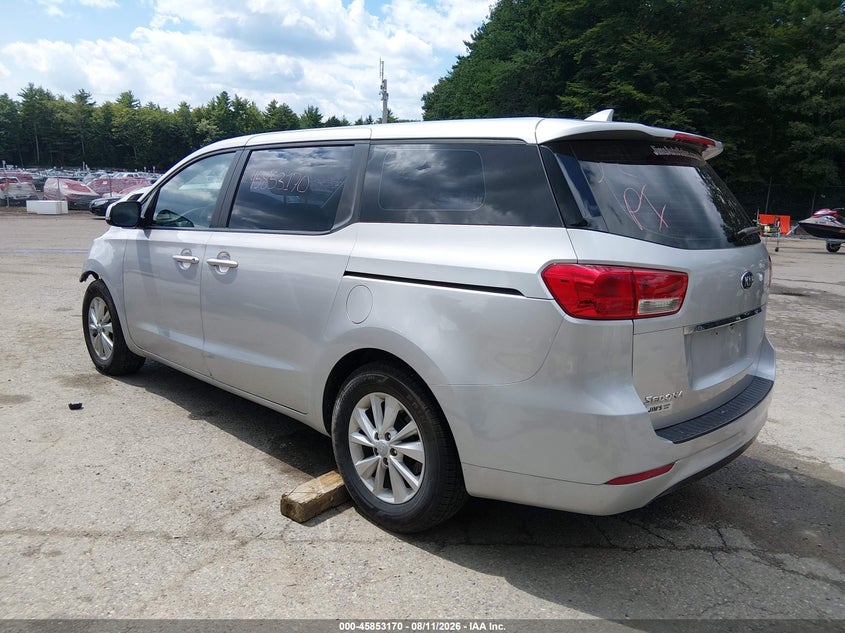 Vin: kndma5c15j6409139, lot: 46352103, kia sedona l 20183