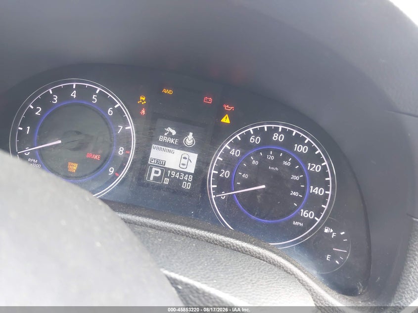 2013 INFINITI G37X auction photo 7