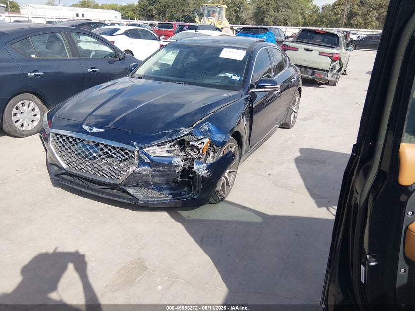 Vin: kmtg34le8ku044183, lot: 46352205, genesis g70 3.3t advanced 20192