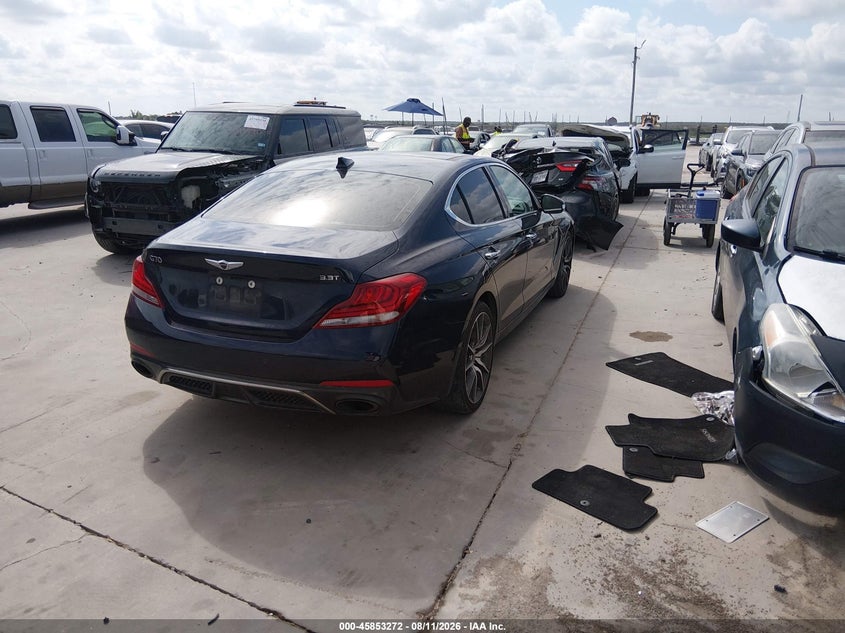 Vin: kmtg34le8ku044183, lot: 46352205, genesis g70 3.3t advanced 20194