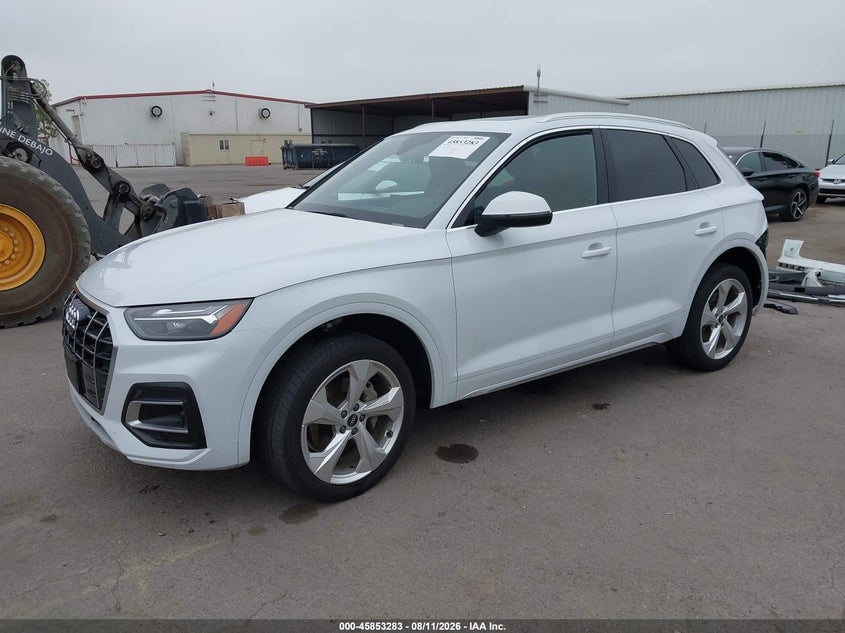 Vin: wa1baafy4m2020958, lot: 46352216, audi q5 premium plus 45 tfsi quattro s tronic 20212