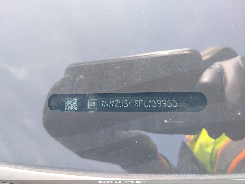 CHEVROLET IMPALA 2015 VIN 1G11Z5SL8FU139933