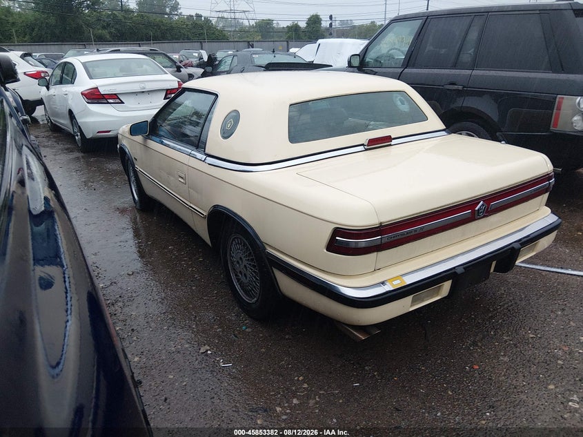 1989 CHRYSLER TC auction photo 3