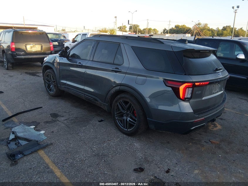 Vin: 1fmuk7kh8sgb94709, lot: 46352340, ford explorer st-line 20253
