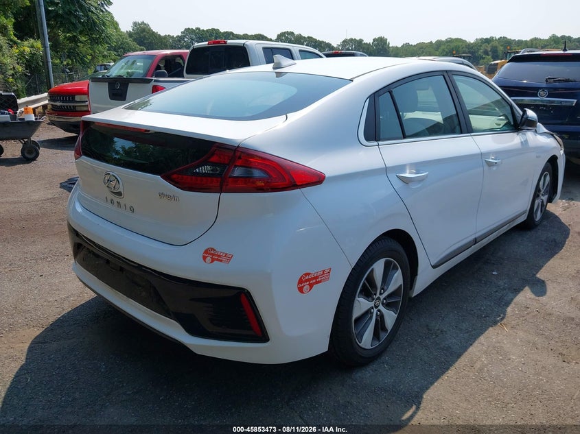 Vin: kmhc75ld1ku107263, lot: 46352405, hyundai ioniq plug-in hybrid limited 20194