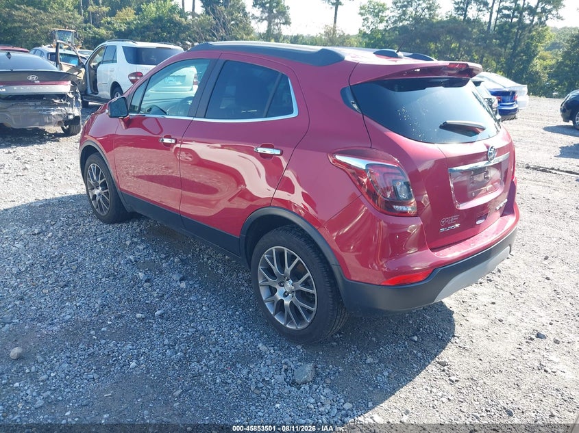 Vin: kl4cj1sb0hb200305, lot: 46352434, buick encore sport touring 20173