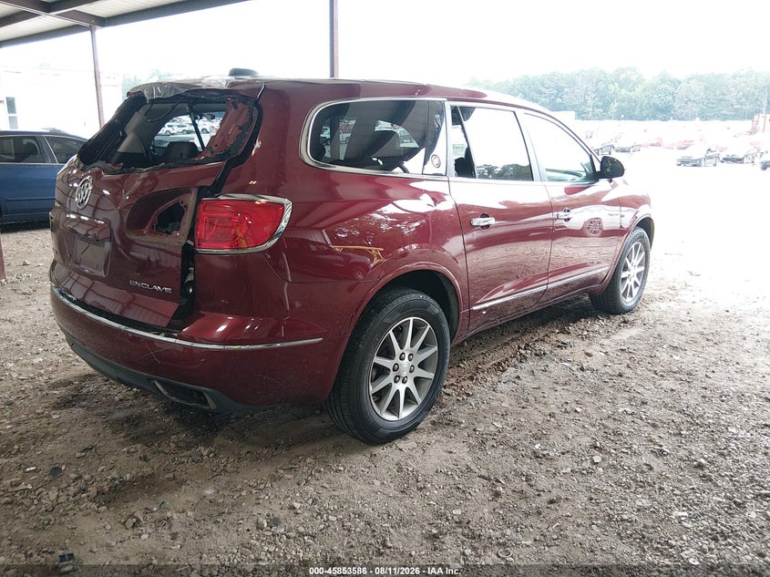 Vin: 5gakrbkd1hj174810, lot: 46352519, buick enclave leather 20174