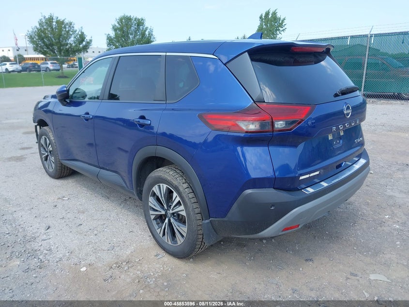 Vin: jn8bt3bbxnw331578, lot: 46352531, nissan rogue sv intelligent awd 20223