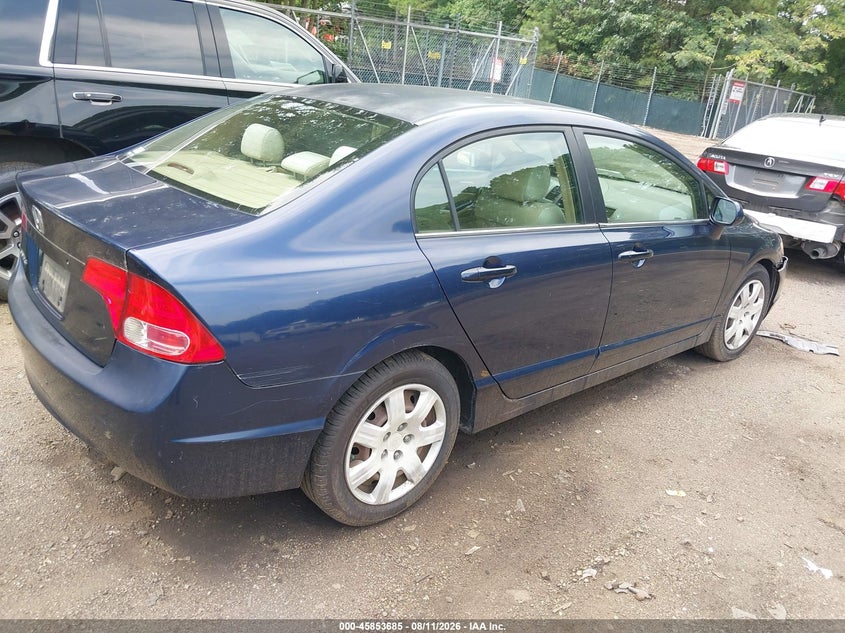 2006 HONDA CIVIC SEDAN 1.8L I-4 VVT, 140HP