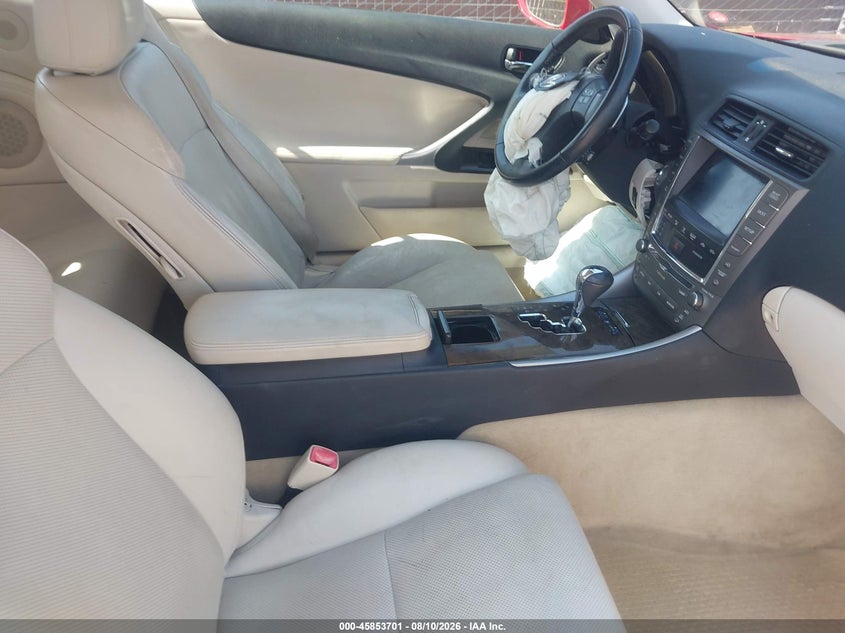 LEXUS IS 250C 2010 VIN JTHFF2C23A2503544