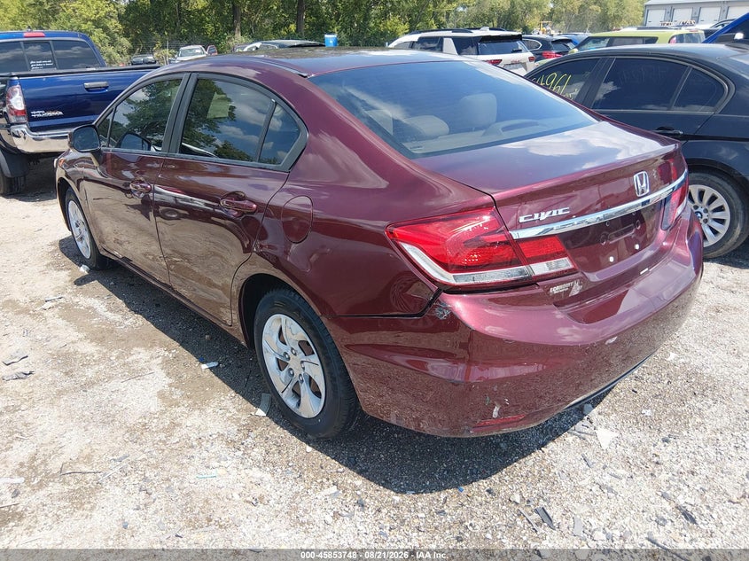 2013 HONDA CIVIC SEDAN 1.8L I-4 VVT, 140HP