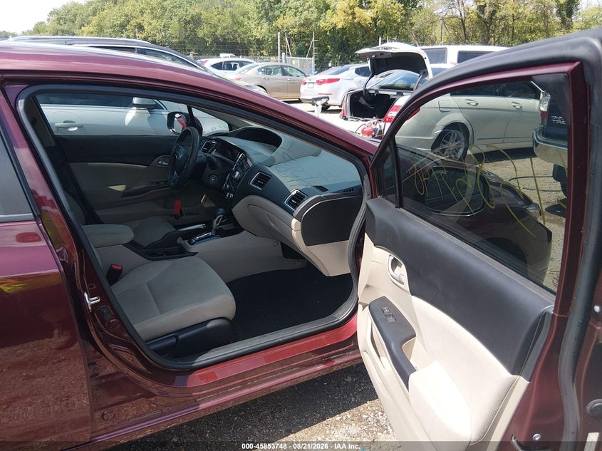 2013 HONDA CIVIC SEDAN 1.8L I-4 VVT, 140HP