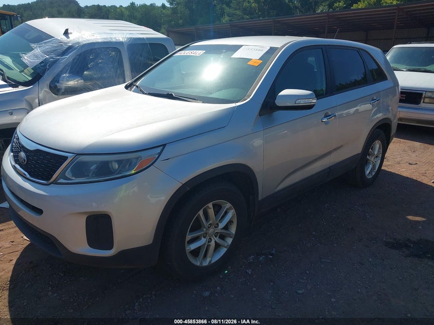 2014 Kia Sorento, Повреждение двигателя, IAAI, VIN 5XYKT3A61EG472973 — фото 2