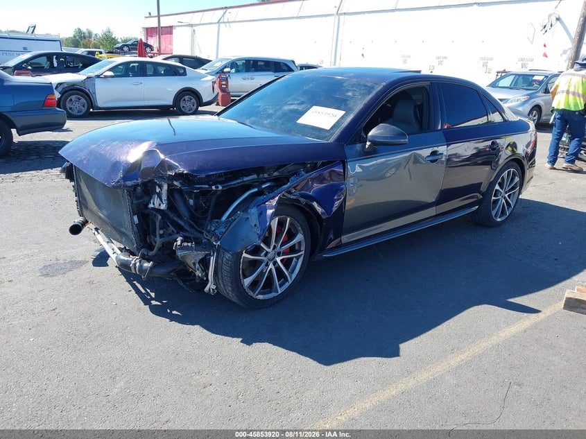 Vin: waub4af49ka002076, lot: 46352853, audi s4 3.0t premium 20192