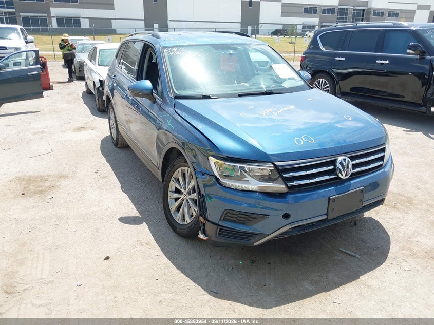 2019 Volkswagen Tiguan 2.0T S, Левый бок, IAAI, VIN 3VV1B7AX4KM048444