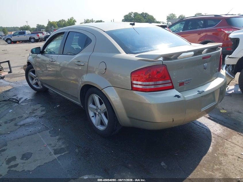 2008 DODGE AVENGER SEDAN 2.7L V-6 DOHC, 189HP