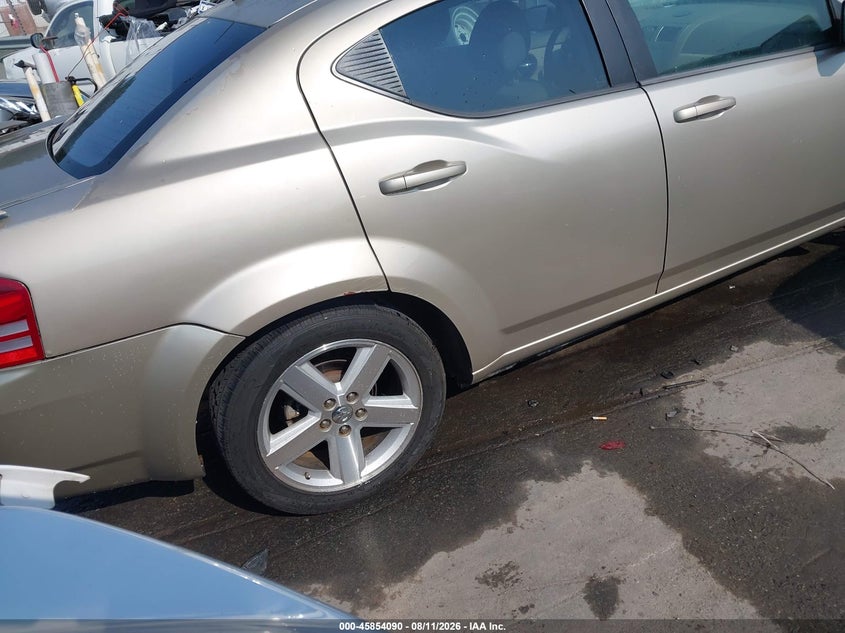 2008 DODGE AVENGER SEDAN 2.7L V-6 DOHC, 189HP