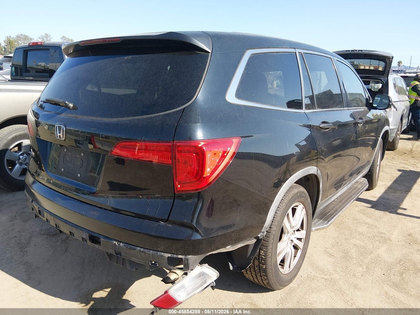 Vin: 5fnyf5h15gb014404, lot: 46353222, honda pilot lx 20164