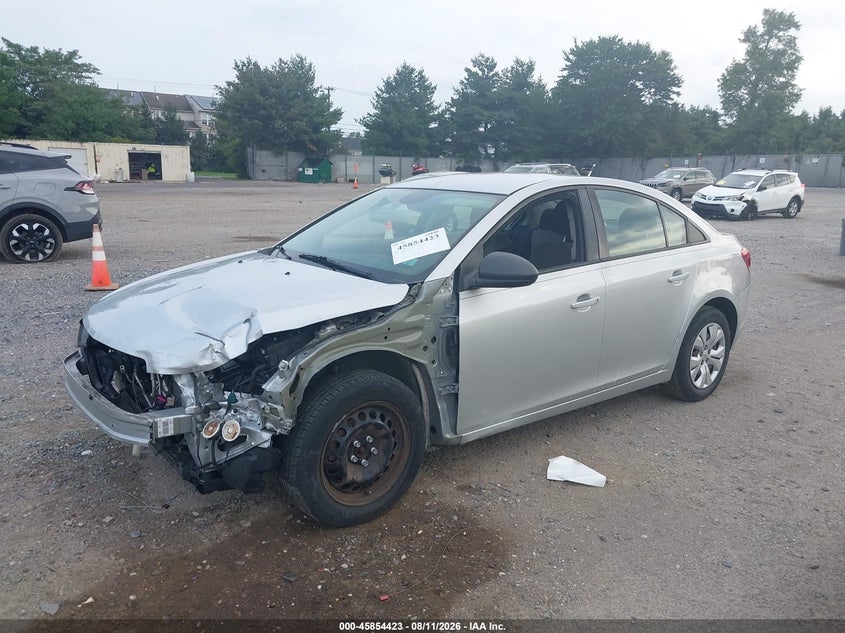 Vin: 1g1pa5sh5f7192214, lot: 46353356, chevrolet cruze ls auto 20152