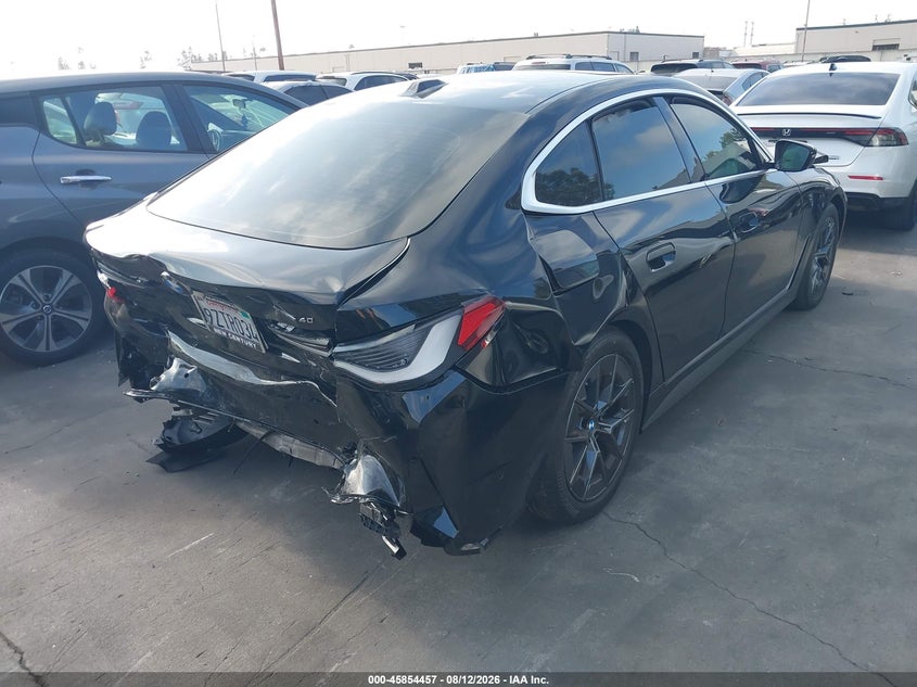 Vin: wby63hd00tfw87362, lot: 46353390, bmw i4 gran coupe edrive40 20264