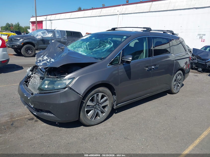 2016 Honda Odyssey, Удар спереду, IAAI, VIN 5FNRL5H99GB108286 — фото 2
