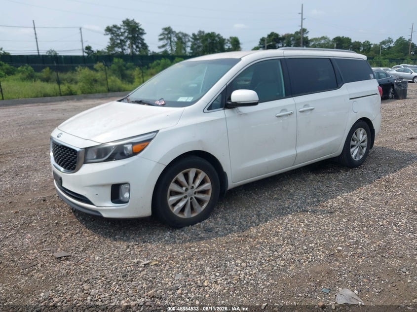 2016 KIA SEDONA VAN 3.3L V-6 DI, DOHC, VVT, 276HP